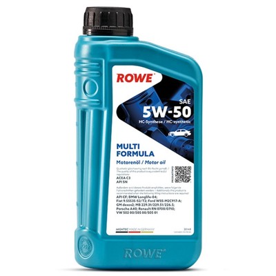 Масло моторное Rowe 5/50 Hightec Multi Formula C3,API SNAPI CF, синтетическое, 1 л