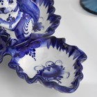 Менажница гжель «Белочка», бело-синий,керамика, - фото 25360755