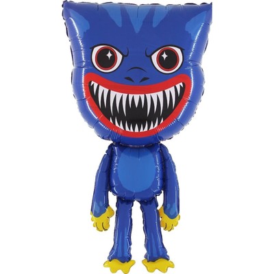 Воздушный шар фольгированный 28'' «Зубастик», фигура, синий