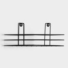 Полка угловая, 1 ярус, 20×20×10,5 см, цвет чёрный - Фото 3