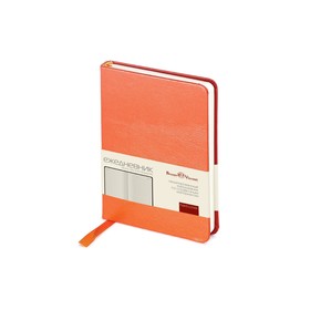 Ежедневник недатированный А6 (87 х 131 мм), 100 листов Megapolis, твёрдая обложка, искусственная кожа, оранжевый