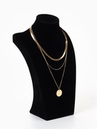 Бюст для украшений QF, 18×12×30 см, чёрный - Фото 1