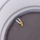 Корзина для белья складная Доляна, 35×35×43 см, цвет белый - Фото 4