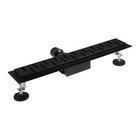 Трап TIM BAD-465002BK, 70×500 мм, гидро+сухая защита от запаха, черный матовый - Фото 2