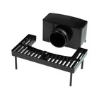 Трап TIM BAD-468002BK, 70×800 мм, гидро+сухая защита от запаха, черный матовый - Фото 6