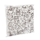 Подушка-раскраска «Зверята», 20 × 20 см - фото 21769805