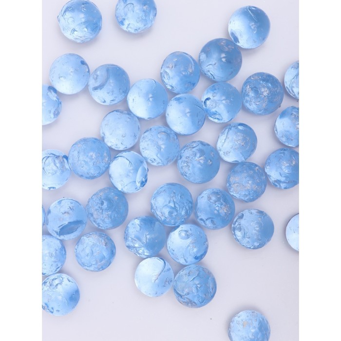 Стеклянные шарики (эрклез) "Рецепты Дедушки Никиты", фр 20 мм, Голубые, 0,25 кг - фото 1883989105
