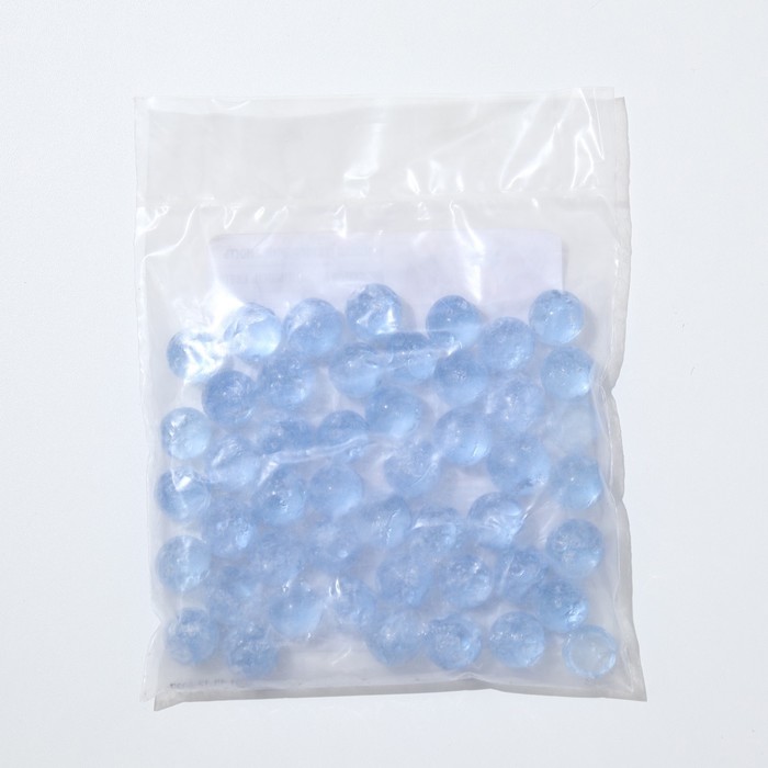 Стеклянные шарики (эрклез) "РДН", фр 20 мм, Голубые, 0,5 кг - фото 1882504286