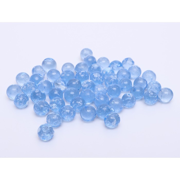 Стеклянные шарики (эрклез) "РДН", фр 20 мм, Голубые, 0,5 кг - фото 1882504288
