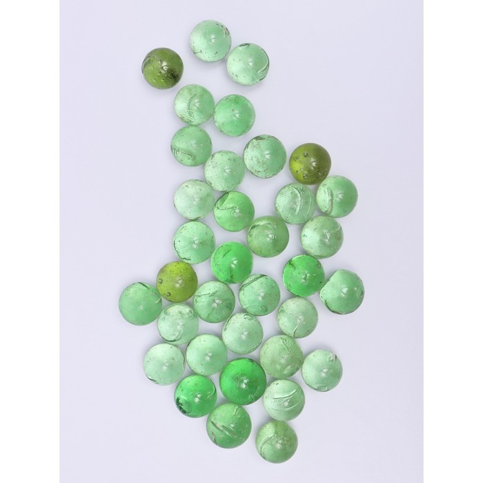 Стеклянные шарики (эрклез) "Рецепты Дедушки Никиты", фр 20 мм, Светло-зеленые, 0,5 кг - фото 1882504296