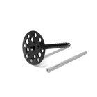 Дюбель ТУНДРА, для утеплителя, с пластиковым гвоздем, 10×90 мм, черный, 50 шт. - Фото 3