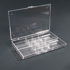 Органайзер для декора, 12 ячеек, 18,5 × 13 × 3 см, в картонной коробке, цвет прозрачный - фото 6695831