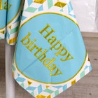 Скатерть «С днём рождения», 137 × 183 см, цвет голубой - фото 31407975