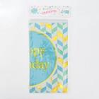 Скатерть «С днём рождения», 137 × 183 см, цвет голубой - фото 31407977