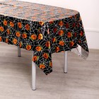 Скатерть одноразовая на Хэллоуин «Паутина», 137×183 см - Фото 2