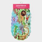 Коврик противоскользящий в ванну на присосках Доляна «Звери Африки», 36×67 см - Фото 4