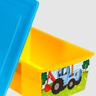 Ящик для игрушек, с крышкой, «Синий трактор», объём 30 л - Фото 4