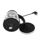 УЦЕНКА Чайник электрический LuazON LSK-1802, стекло, 1.8 л, 1500 Вт, подсветка, чёрно-синий - Фото 7
