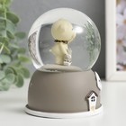 Снежный шар стеклянный «Мишка с косынкой на шее», световой, d=6.5 см 9×7×7 см, МИКС - фото 30901934