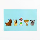 Коврик под миску "Пижон" 43 х 28 см "Пятеро" - Фото 4