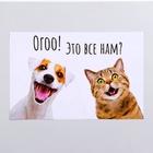 Коврик под миску «Пижон» 43×28 см «Ого! Это всё нам?» - Фото 3