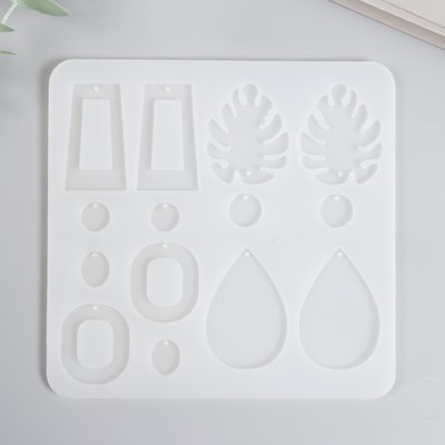 Молд силиконовый «Серьги» 15.7×15.2×0.4 см