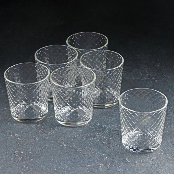 Набор стеклянных стаканов «Кристалл», 250 мл, 6 шт - Фото 1