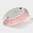 Блюдо сервировочное Доляна «Зайка», 26×19,5×10,5 см, цвет розовый - Фото 4