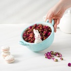 Конфетница Доляна «Зайка», 19.5×16.5×12.5 см, доломит, голубая - Фото 7