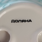 Конфетница Доляна «Зайка», 19.5×16.5×12.5 см, доломит, голубая - Фото 8