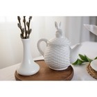 Заварочный чайник Доляна «Зайка», 800 мл, доломит, белый - Фото 9