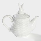 Чайник заварочный Доляна «Зайка», 800 мл, цвет белый - фото 4361543