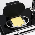 Набор настольный 7в1 (часы мод Д-001, блок д/бумаг, ручка, лупа, нож канц, подст) с ящиком - Фото 5