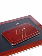 Набор настольный 7 в1 (карандашница, подставка для ручек, визитница, часы Д-009, этажерка, нож, подставка) - Фото 8