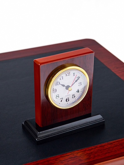 Набор настольный 7в1 (каранд-ца,подст д/ручек,визит-ца,часы Д-010,этажерка,нож канц,п,)