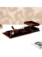 Набор настольный 7 в 1 (карандашница, подставка для ручек, визитница, часы Д-010, этажерка, нож) - Фото 10