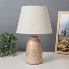 Настольная лампа "Диана" Е14 40Вт белый с золотой патиной 22х22х35 см - фото 319812967