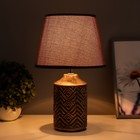 Настольная лампа "Анисия" Е14 40Вт коричневый с золотой патиной 22х22х36 см - фото 21770983