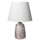 Настольная лампа "Аурика" Е14 40Вт белый с золотой патиной 22х22х33 см RISALUX - фото 39188170