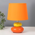 Настольная лампа "Баланс" Е14 40Вт оранжевый 17,5х17,5х23 см RISALUX - фото 319054306