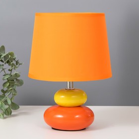 Настольная лампа "Баланс" Е14 40Вт оранжевый 17,5х17,5х23 см