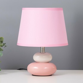 Настольная лампа 'Баланс' Е14 40Вт бело-розовый 17,5х17,5х23 см