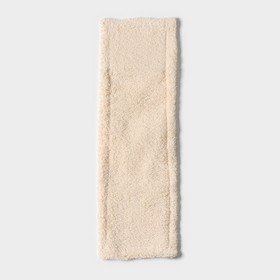 Насадка для плоской швабры Доляна «Пастель», 42x12 см, микрофибра, 60 гр, цвет бежевый