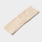 Насадка для плоской швабры Доляна «Пастель», 42×12 см, микрофибра, 60 гр, цвет бежевый - Фото 2