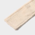 Насадка для плоской швабры Доляна «Пастель», 42×12 см, микрофибра, 60 гр, цвет бежевый - Фото 3