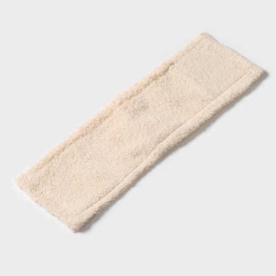 Насадка для плоской швабры Доляна «Пастель», 40×10 см, микрофибра, 60 г, бежевая