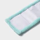 Насадка для плоской швабры Доляна «Пастель», 42×12 см, микрофибра, 60 гр, цвет мятный - Фото 5