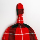 Набор новогодний: боди, штукианишки и шапочка Крошка Я «Клетка», рост 74-80 см 9150145