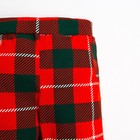 Набор новогодний: боди, штукианишки и шапочка Крошка Я «Клетка», рост 74-80 см 9150145