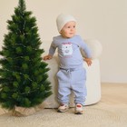 Комплект: джемпер и брюки Крошка Я "Merry Xmas", рост 62-68 см, цвет серый - Фото 2